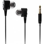 Наушники Ritmix rh-194M black, вкладыши вакуумные с микрофоном