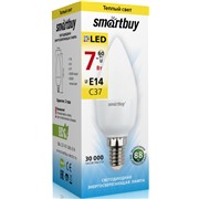 Светодиодная лампа Smartbuy SBL-C37-07-30K-E14 теплый свет