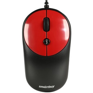 Мышь проводная Smartbuy ONE 382 черно-красная 800/1200dpi / SBM-382-R