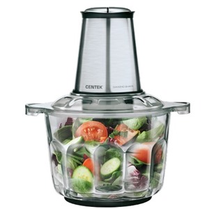 Измельчитель CENTEK CT-1395 600Вт, нерж. 2,0л, стекл. чаша,