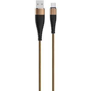 Кабель OLMIO (039055) Solid micro USB капучино, 1.2 м, 2.1A  усиленный