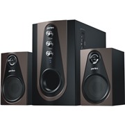 Акустическая система Perfeo Scenic PF-103-BT,черный/корич.20Вт+5х2Вт,Bt,FM,USB/SD,ПДУ