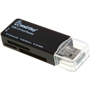 Карт-ридер USB2.0 Reader SmartBuy SBR-749-K черный microSDHC/SDHC
