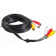 Кабель Lumax (DC2110) 3хRCA (M) - 3хRCA (M) 1 м черный