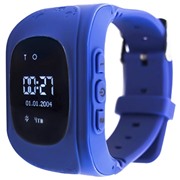Умные часы SmartBabyWatch Q50 темно-синие