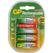 Аккумулятор GP 270AAHC / R6 (2700 mAh) BL3+1 ПРОМО (4/32)