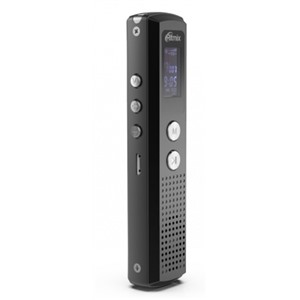 Диктофон Ritmix RR-120 (8Gb) Black Моно, Li-Ion, MP3, сегментный дисплей
