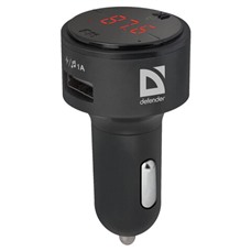 FM-трансмиттер DEFENDER RT-Funk, Bluetooth, USB 2.0, черный, 68011 ОЗ