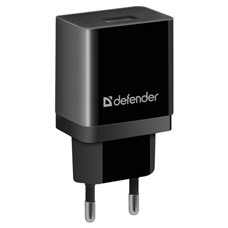 Зарядное устройство сетевое (220 В) DEFENDER UPA-21, 1 порт USB, выходной ток 2,1 А, черное, 83577 ОЗ