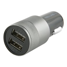 Зарядное устройство автомобильное RED LINE C20, 2 порта USB, выходной ток 2,1 А, черное, УТ000010219 ОЗ