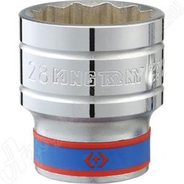 Головка торцевая стандартная двенадцатигранная 1/2", 18 мм, KING TONY, 433018M