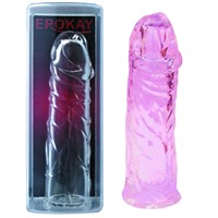 Erokay Насадка на пенис, розовая 
Реилистичной формы