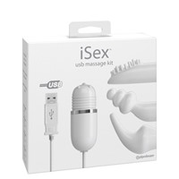 Pipedream iSex USB Massage Kit
Вибромассажер с набором насадок