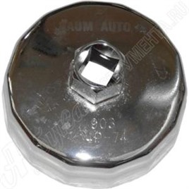 Съемник масляного фильтра (крышка) 74 мм х 14 г BAUMAUTO BM07414