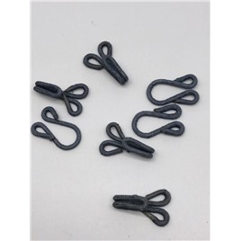 Крючок пришивной, обтянутый тканью (цвет:серый)