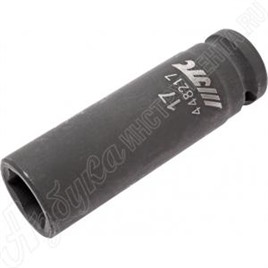Головка торцевая ударная глубокая шестигранная 1/2", 17 мм, JTC, JTC-448217