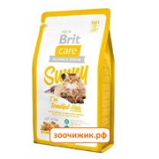 Сухой корм Brit Care Cat Sunny Beautiful Hair для кошек, для ухода за кожей и шерстью 7кг