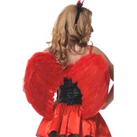Le Frivole крылья, красные 
Закругленные, 60х50 см