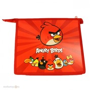 Папка д/тетрадей Angry birds 2 отд. на молнии пластик А5 028612