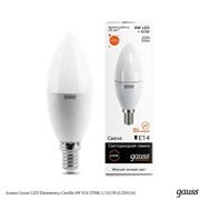  Gauss Лампа Gauss LED Elementary Candle 6W E14 2700K 1/10/50 (LD33116)
