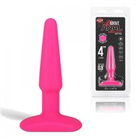 Hustler All About Anal Butt Plug, розовый, 9 см
Анальный плаг из ультрабархатистого силикона