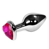 LoveToy Silver Heart, розовый
Анальная втулка с розовым кристаллом в форме сердца