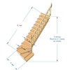 №2.1.2.1. Лестница с поворотом на 90 градусов, с забежными и прямыми ступенями