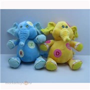 Слон голубой/желтый SP92001