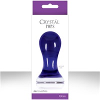 NS Novelties Crystal Pops, синий Стеклянная пробка большого размера