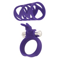 Toy Joy Tickler Bunny Ring Set, фиолетовый
Набор из насадки и виброкольца на пенис