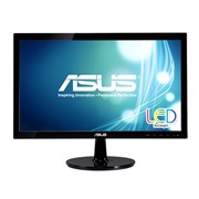 ASUS 19.5" Wide LED monitor, 16:9, 1600 x 900, 5ms, 250 cd/m2 , 80 M :1, 170°(H), 160°(V), DVI, speakers , Kensington Lock, VESA 75x75 mm,TCO 6.0, black (VS207T-P)