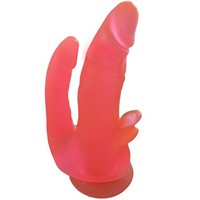 Bioclon Анально-вагинальный фаллоимитатор, красный
С клиторальным стимулятором
