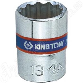 Головка торцевая стандартная двенадцатигранная 1/4", 4 мм, KING TONY, 233004M