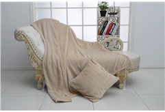 Фабиян (беж) Плед 160х220