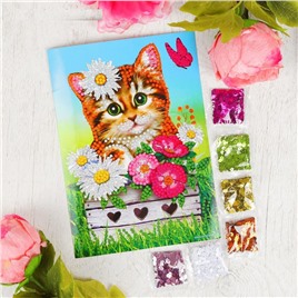 Картина пайетками "Кошечка", арт. 2805062