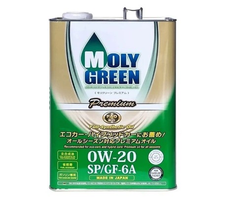 Моторное масло Moly Green Premium SP/GF-6A 0W-20 (4л.)
