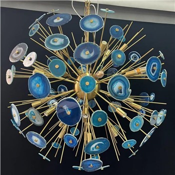Люстра BRANQUINHO CHANDELIER AGATE blue