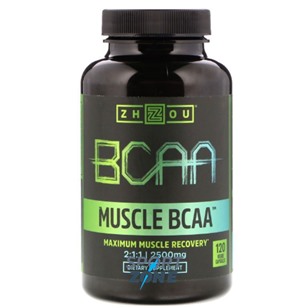 Аминокислоты BCAA Zhou 2500 мг, 120 капс.