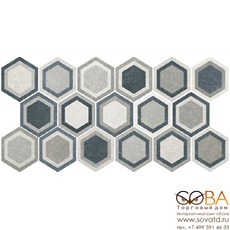 Плитка Traffic Combi Grey HEX 25  напольная 250х220 мм/37,44 (микс разных рисунков в 1 коробке) купить по лучшей цене в интернет магазине стильных обоев Сова ТД. Доставка по Москве, МО и всей России
