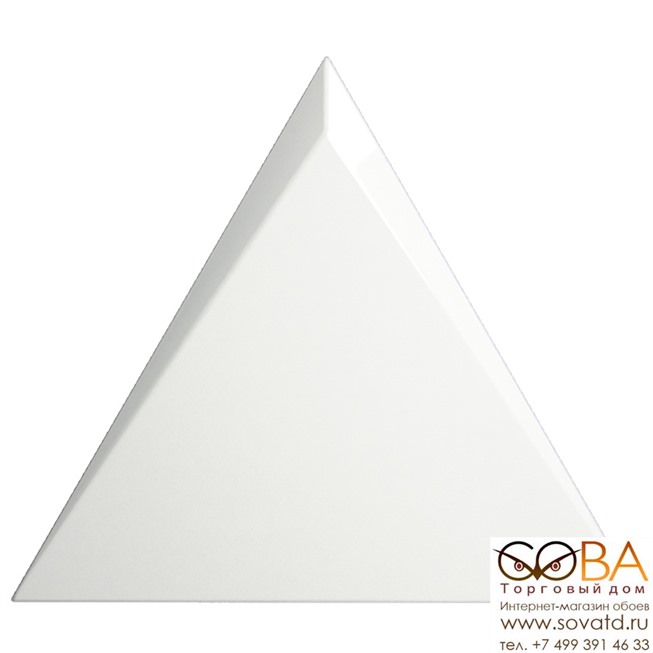 Керамическая плитка ZYX Evoke Triangle Cascade White Glossy (15x17)см 218244 (Испания) купить по лучшей цене в интернет магазине стильных обоев Сова ТД. Доставка по Москве, МО и всей России