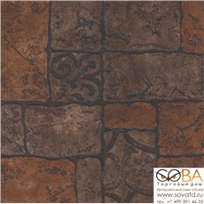 Керамогранит Бастион 4 коричневый 40х40 купить по лучшей цене в интернет магазине стильных обоев Сова ТД. Доставка по Москве, МО и всей России