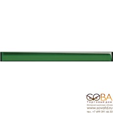 Плитка (UG1H021) спецэлемент стеклянный: Universal Glass, зеленый, 4x45, Сорт1 купить по лучшей цене в интернет магазине стильных обоев Сова ТД. Доставка по Москве, МО и всей России
