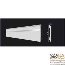 Лепнина Decor-Dizayn Плинтус DD105 купить по лучшей цене в интернет магазине стильных обоев Сова ТД. Доставка по Москве, МО и всей России