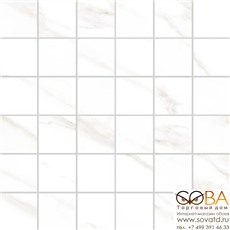 Мозаика Vitra  Marmori Калакатта Белый (5х5) 30х30 купить по лучшей цене в интернет магазине стильных обоев Сова ТД. Доставка по Москве, МО и всей России