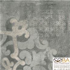 Декор Cemento  G-901/MR/d01/60x60 темно-серый купить по лучшей цене в интернет магазине стильных обоев Сова ТД. Доставка по Москве, МО и всей России