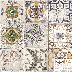 Настенная плитка Mainzu  Centro Maiolica (Mix) 20 x 20 купить по лучшей цене в интернет магазине стильных обоев Сова ТД. Доставка по Москве, МО и всей России