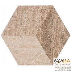 Керамогранит Marazzi  Allmarble Travertino Decoro 21х18,2 купить по лучшей цене в интернет магазине стильных обоев Сова ТД. Доставка по Москве, МО и всей России