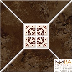 Плитка Риальто 3Т тип 1  настенная коричневая 20х20 купить по лучшей цене в интернет магазине стильных обоев Сова ТД. Доставка по Москве, МО и всей России