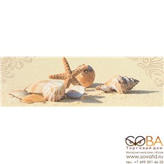 Панно Amalfi sand 03  25x80 ( из 2-х шт) купить по лучшей цене в интернет магазине стильных обоев Сова ТД. Доставка по Москве, МО и всей России