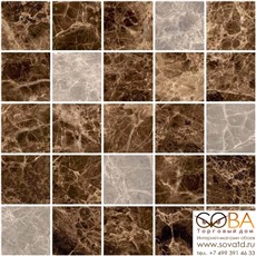 Мозаика Eterna  Коричневый K-42/CR(LR)/m14/30,7x30,7 купить по лучшей цене в интернет магазине стильных обоев Сова ТД. Доставка по Москве, МО и всей России